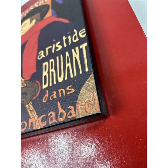 Toulouse-Lautrec Suite 1 Jane Avril & Ambassadors Set Of 2 Mini Print Wood 10x7 - Picture 6 of 8